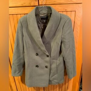 Bernardo Double-Breasted Gray Pea Coat